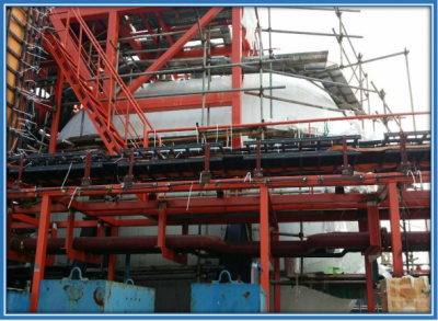 FRP storage tanks at jiangnan shipyard